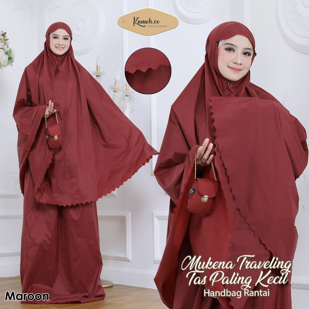 Mukena Traveling Tas Mini Bulat Rantai