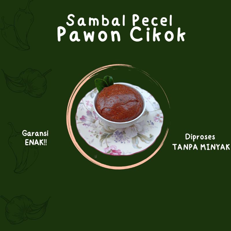 

Sambel Pecel Pawon Cikok|| 1000g|| Level tidak pedas- sedang