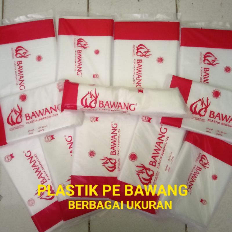 Plastik PE Bawang / Bangkuang 10x25 10x20 14x35 12x25