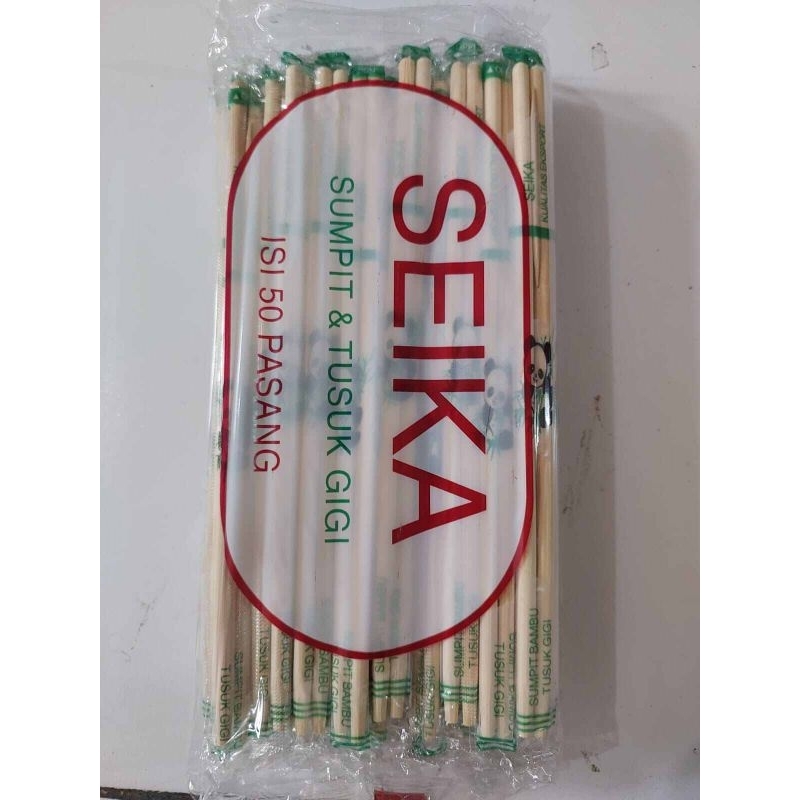 Sumpit Bambu Seika Sekali Pakai Isi 50pcs