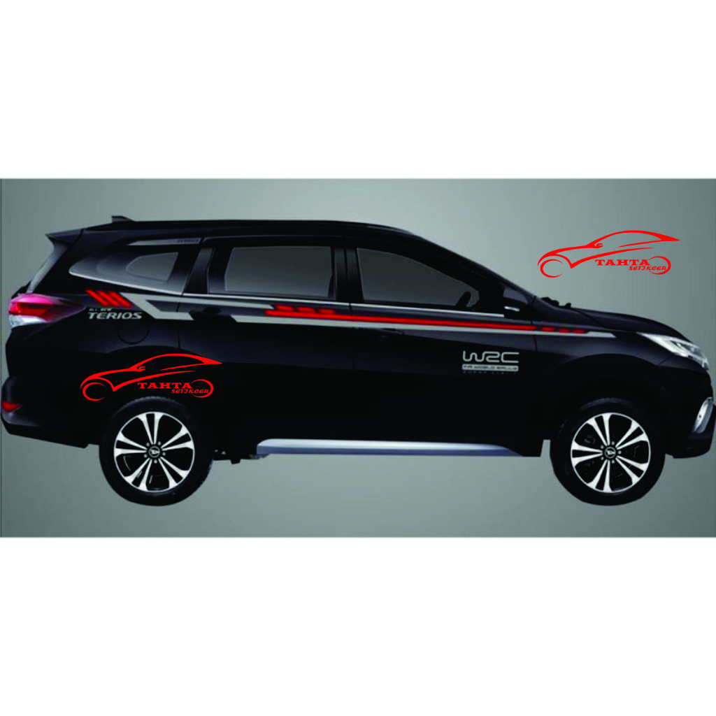 Sticker mobil all NEW TERIOS variasi list mobil terios universar