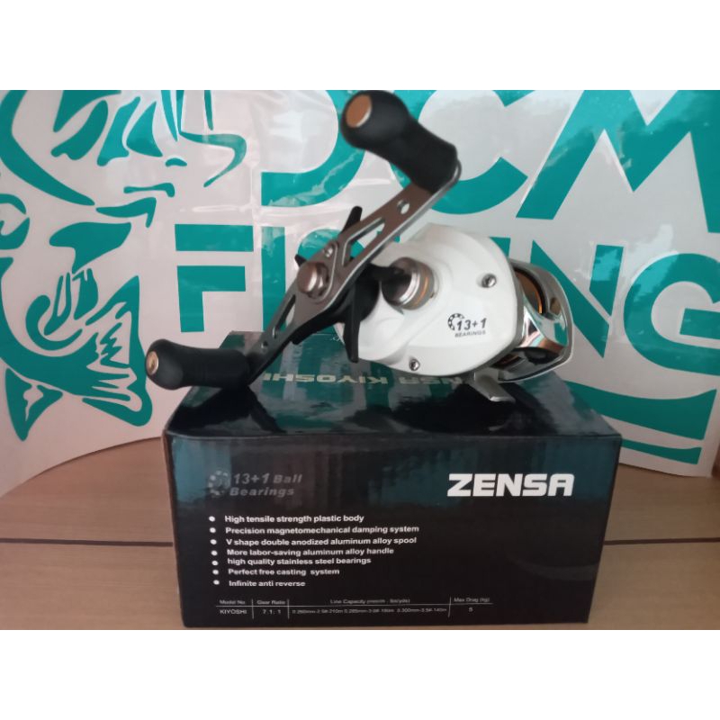 REEL BAITCASTING BC ZENSA KIYOSHI HANDLE KIRI RATIO 7,1:1