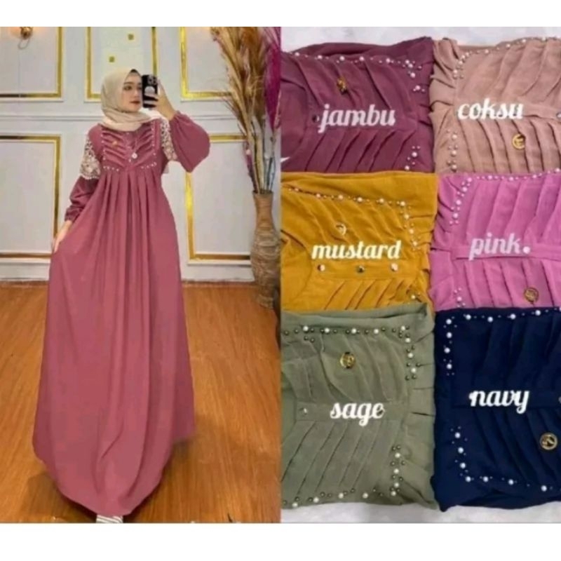 GAMIS MENTARI CRINKLE AIRFLOW MIX BROKAT