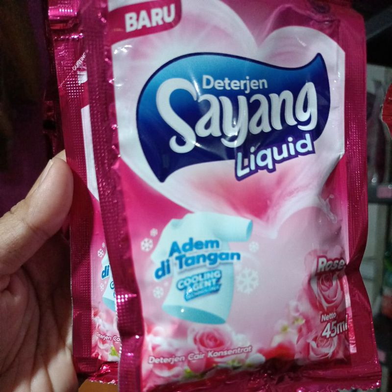 detergen sayang sachet 45ml isi 12
