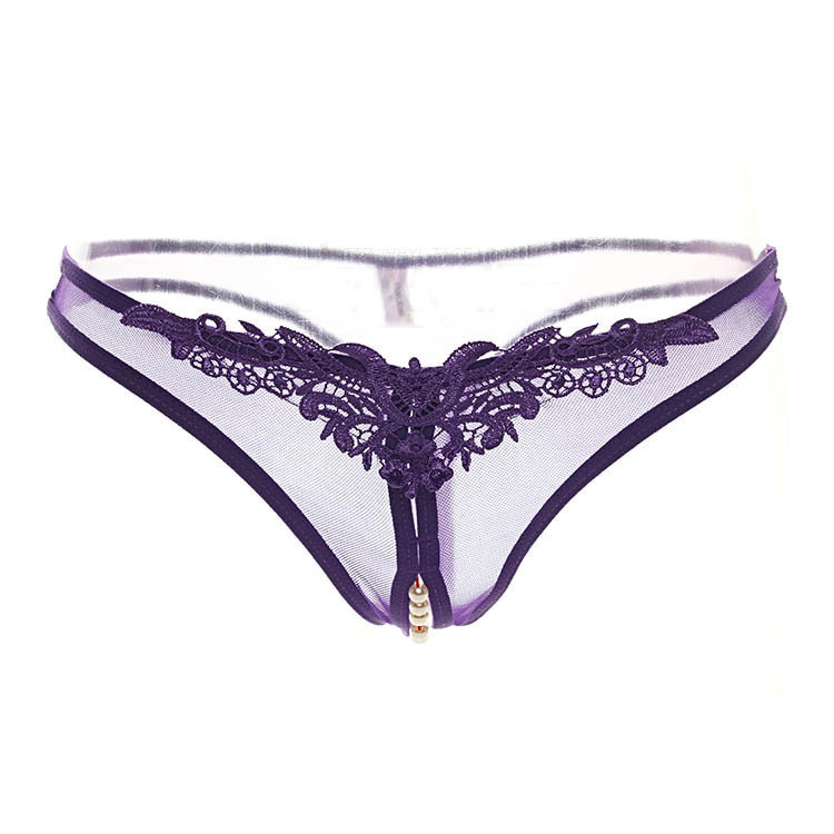 G STRING MUTIARA OPEN V / OPEN CROTCH 3009