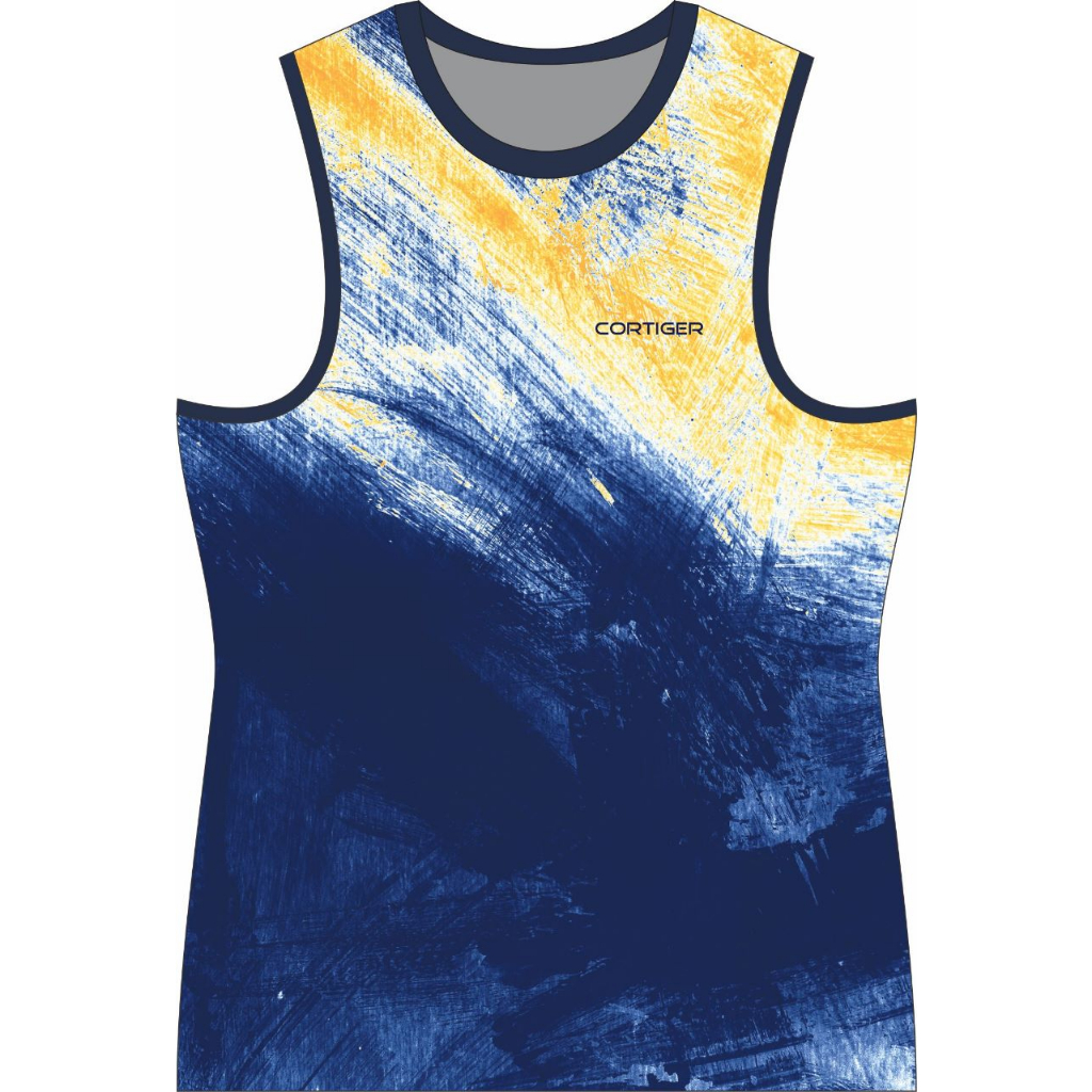 Cortiger Jersey lari Cortiger - CORE PRIMO "T-SHIRT RUNNING ASTRATTO 1" MEN SHORT