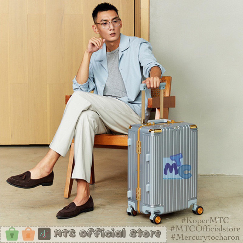 Koper Kabin Bagasi REESE SERIES 20/24 Inch Original Polycarbonate Suitcase TSA Lock Luggage