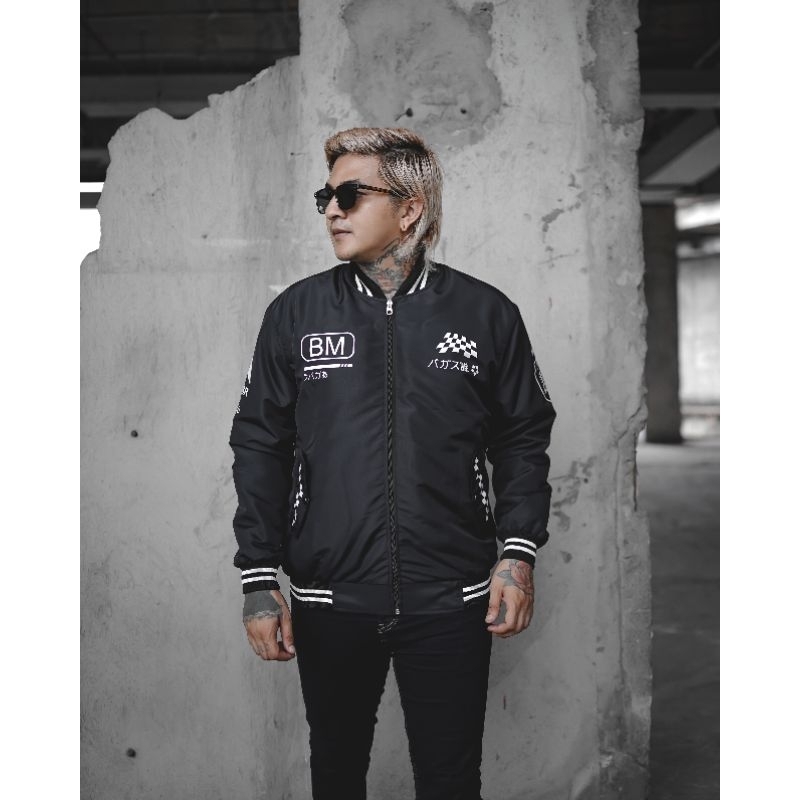 Jaket Bomber Pria BGSR BM / Jaket Pria Terkini / Jaket Pria Distro