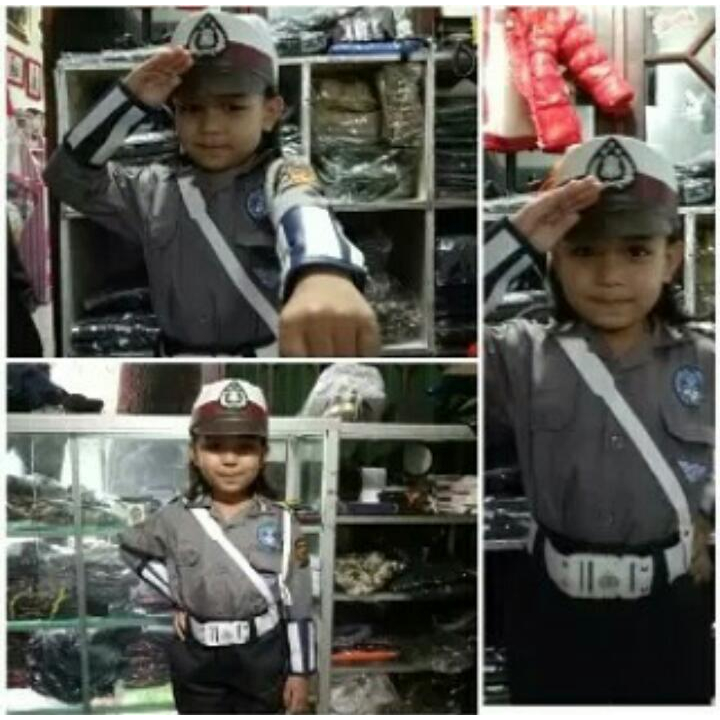 Seragam Polisi Anak/baju Polisi Anak Laki Perempuan/Polisi Cilik Kostum Karnaval Tk Paud baju fashio