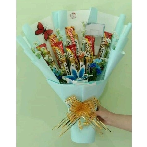 Buket Bunga + Jajan / Buket Boneka + Jajan