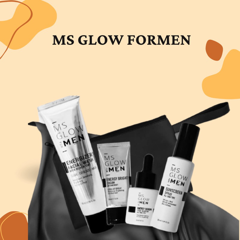 Ms Glow For Men Perawatan Wajah Pria Menghilangkan jerawat bruntusan minyak berlebih wajah sensitif 