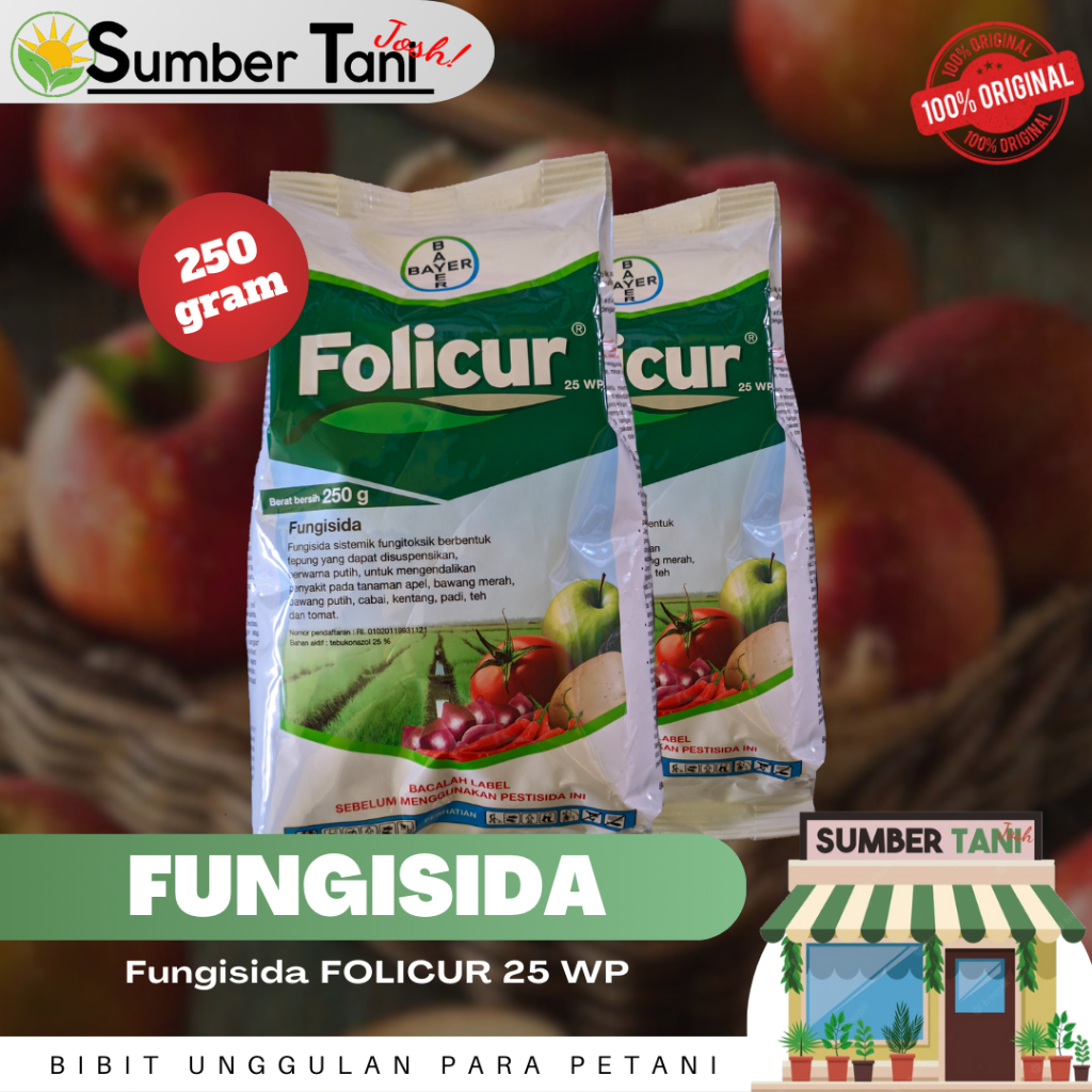 FOLICUR 25 WP KEMASAN 250 gram