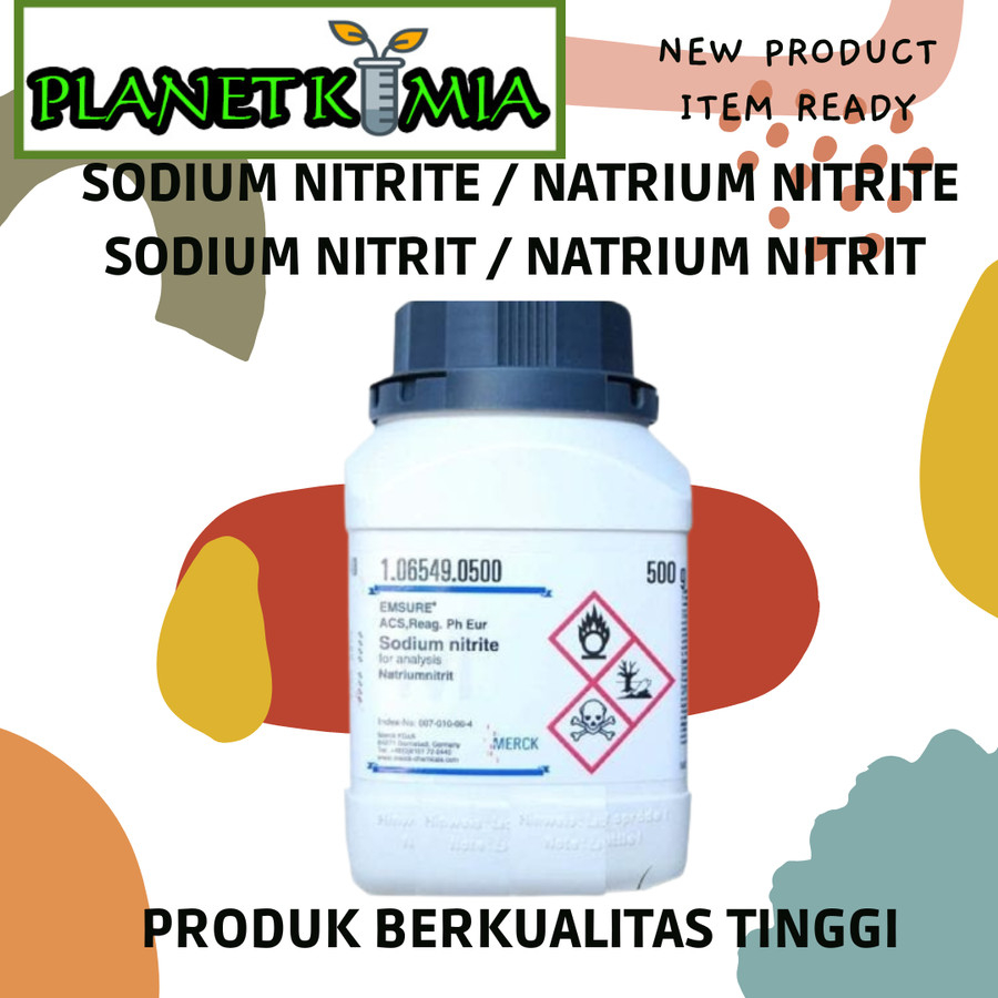 Sodium Nitrite / Natrium Nitrit Pro Analisa Merck 50 dan 100 Gram