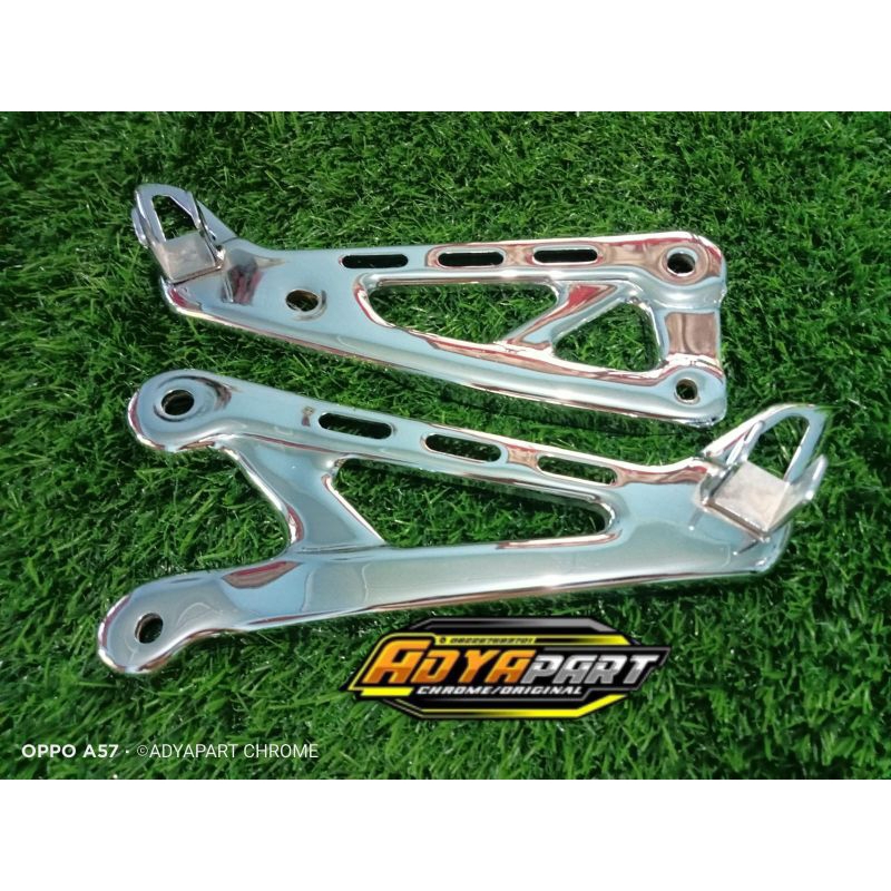 fostep pijakan kaki belakang RX-King original copotan finishinh chrome