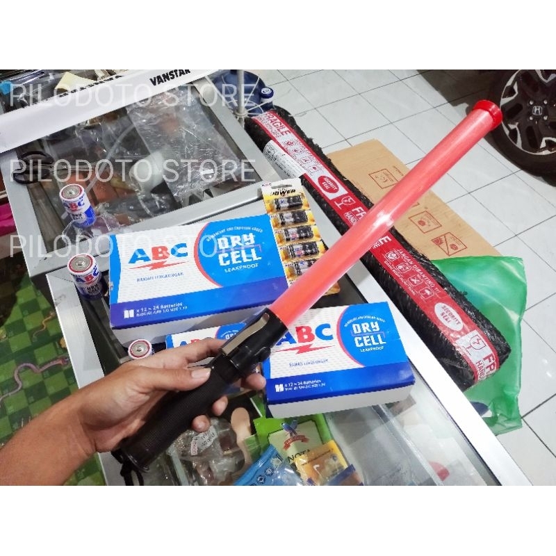 Tongkat lalu lintas lalin Tongkat Parkir Alat pengatur lalu lintas Tongkat polisi satpam hansip limn