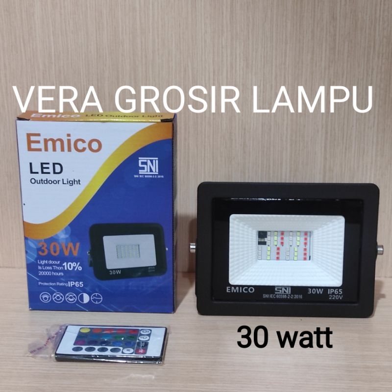 Lampu sorot led RGB 30W Ac 220V / Lampu sorot led 30W RGB Ac 220V
