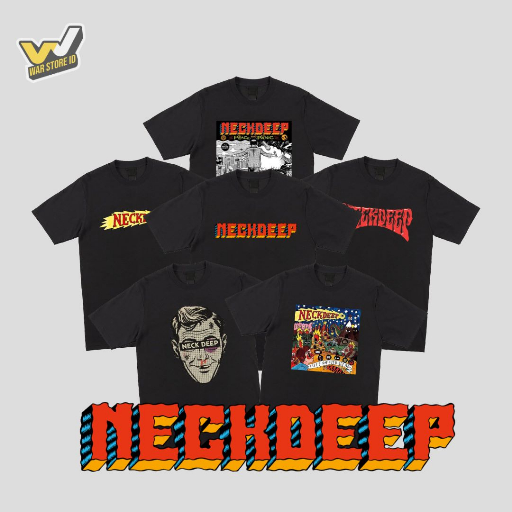 KAOS BAND / Kaos band Neck Deep / Neck Deep / BAJU MUSIK Pop Punk