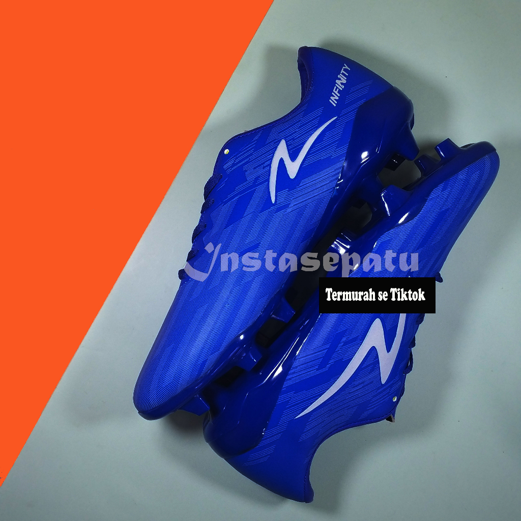 Sepatu Bola Infinity Red Orange White Blue termurah