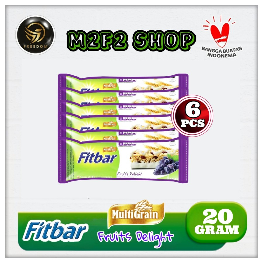 

Fitbar Multigrain Bar With Raisins | Fruits Delight - 20 gr (Kemasan 6 Pcs)
