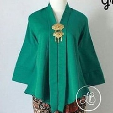 Atasan Kebaya Modern Wanita Floy Baloteli Hijau Botol Dan Lain nya/kebaya modern kondangan/kebaya ku