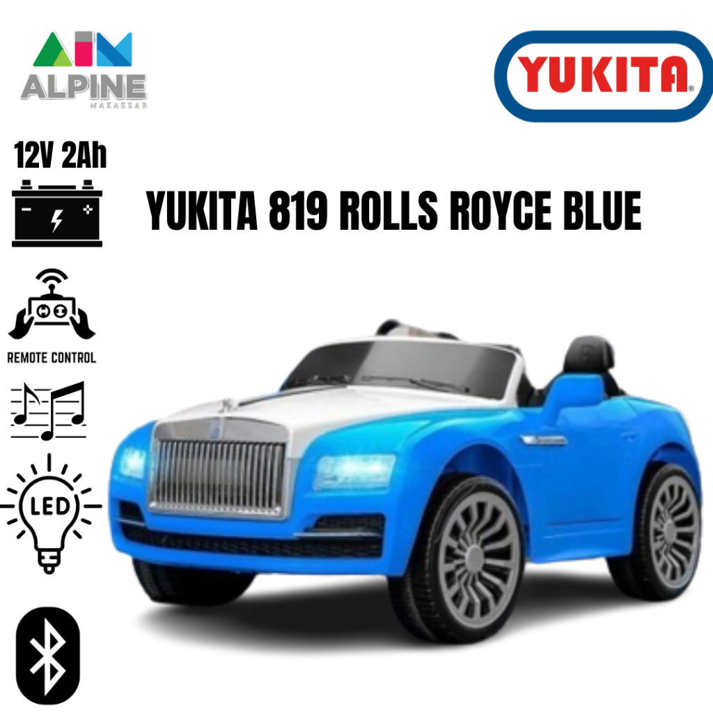 YUKITA MOBIL AKI 819 ROLLS ROYCE BAN KARET (FREE PENGANTARAN WILAYAH MAKASSAR)