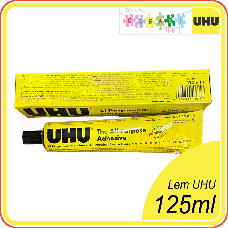 

Lem UHU 125ml Serba Guna ALL PURPOSE ADHESIVE 100% Original