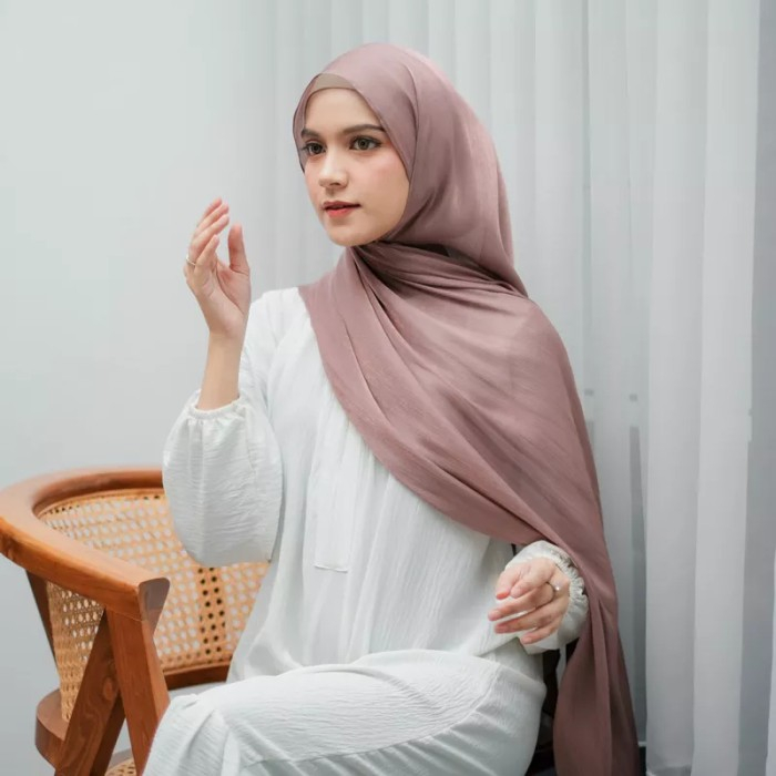 PASHMINA LUXURY SHIMMER SILK ALYSA PREMIUM TERBARU