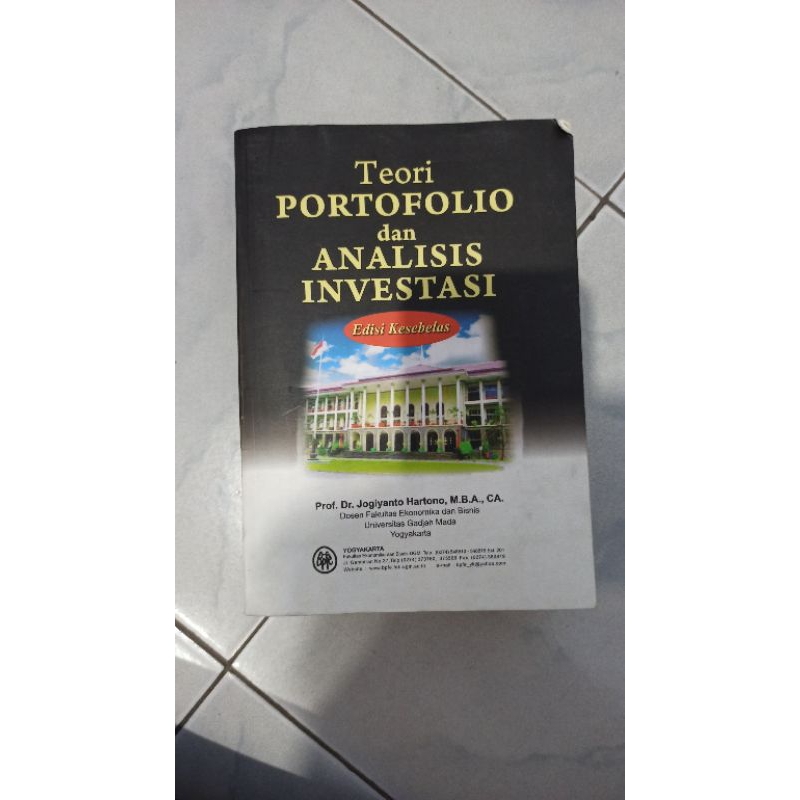 

Buku Manajemen Keuangan dan Teori Portofolio dan Analisis Investasi