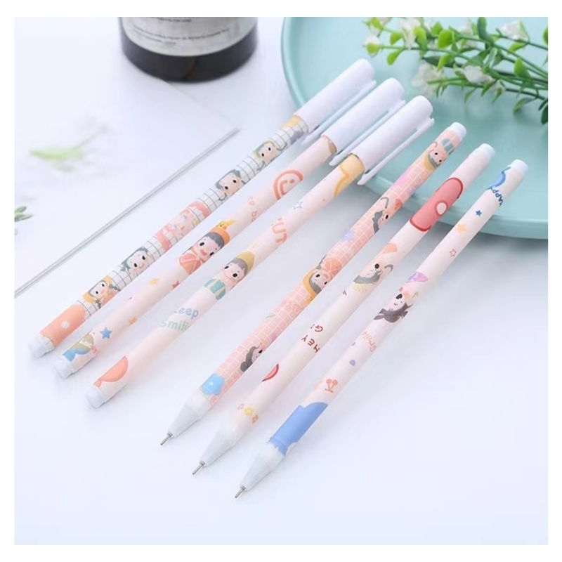 

Pulpen Gel Motif cartoon Pulpen korea pelajar dan kantor
