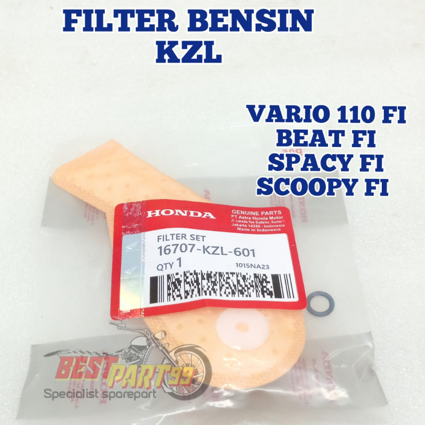 FILTER BENSIN HONDA KZL VARIO 110 FI BEAT FI SPACY FI SCOOPY FI KUALITAS ORIGINAL ORI ASLI BERMUTU
