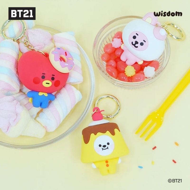 BT21 Official Keyrings Sweet Things Gantungan Kunci BTS