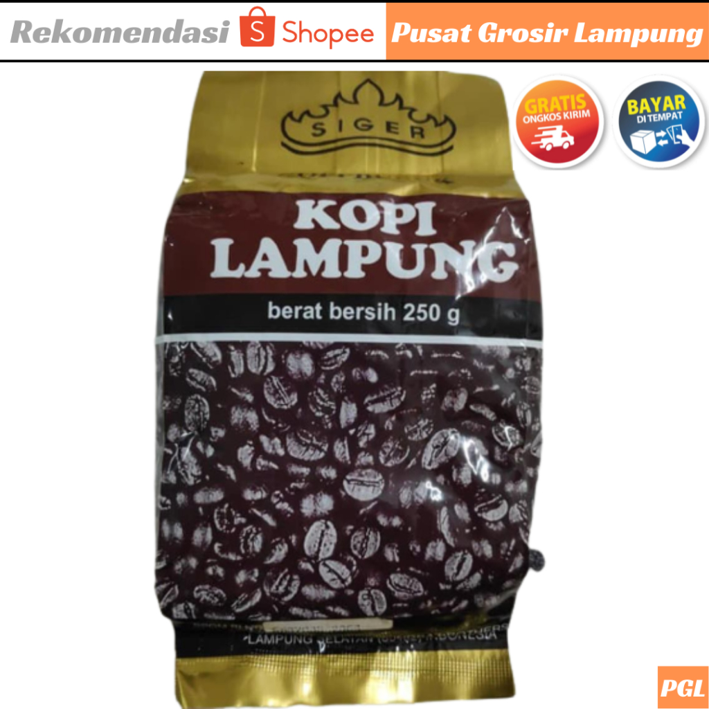 

Kopi Lampung Cap Siger Kopi Bubuk Asli Robusta Kemasan 50 gram Kopi Bubuk Original Robusta