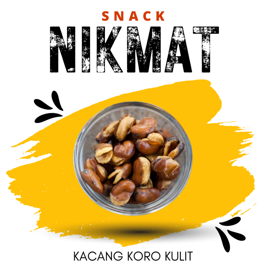 

[SNACK NIKMAT] Koro Kulit Asin / Kacang Koro Kulit / Snack Cemilan Makanan Ringan / Camilan Gurih Asin