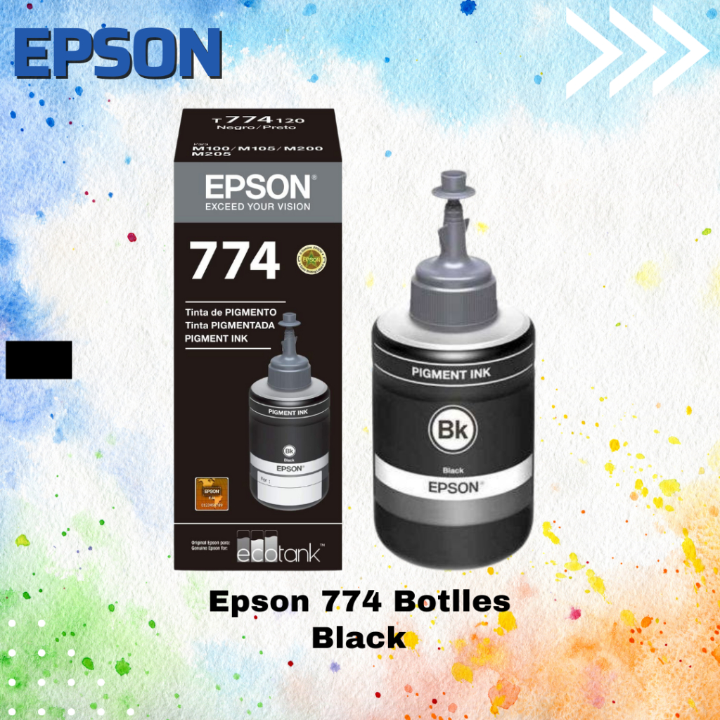 Tinta Printer Epson T774 BK / 774 Black Ink C13T774100 Original