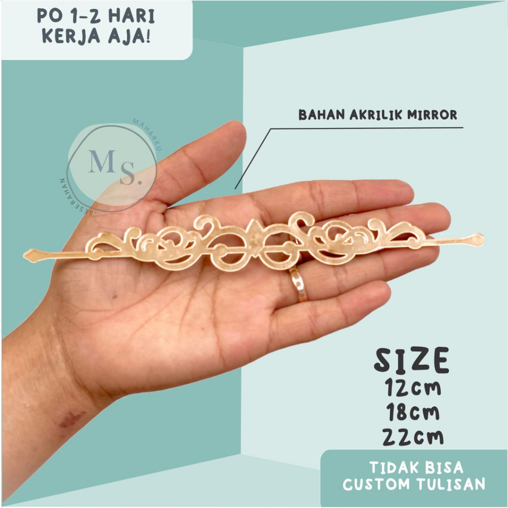 READY Kayu MDF Chipboard Garis Ornament ukiran kayu timbul mdf triplek plywood calligraphy isi pigura mahar hiasan dekorasi figura frame mahar seserahan hantaran mas kawin pernikahan craft scrabbook kotak ornamen rustic ornamen kayu akrilik TERLARIS