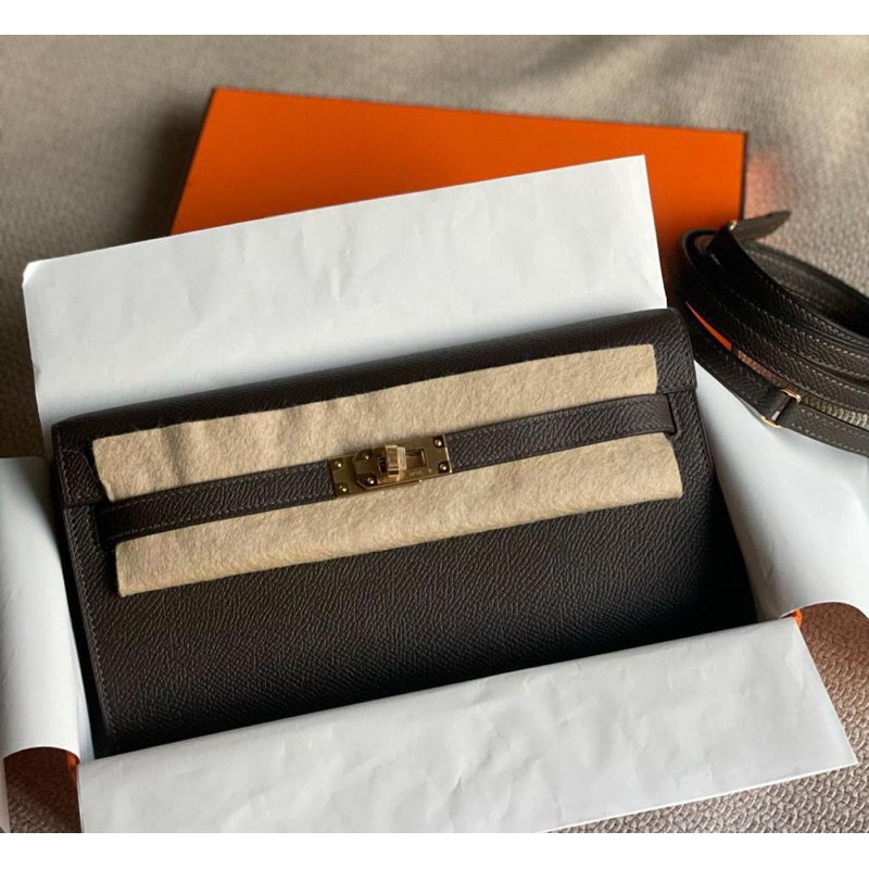 BNIB HERMES KTG Kelly To Go Macassar Epsom Ghw