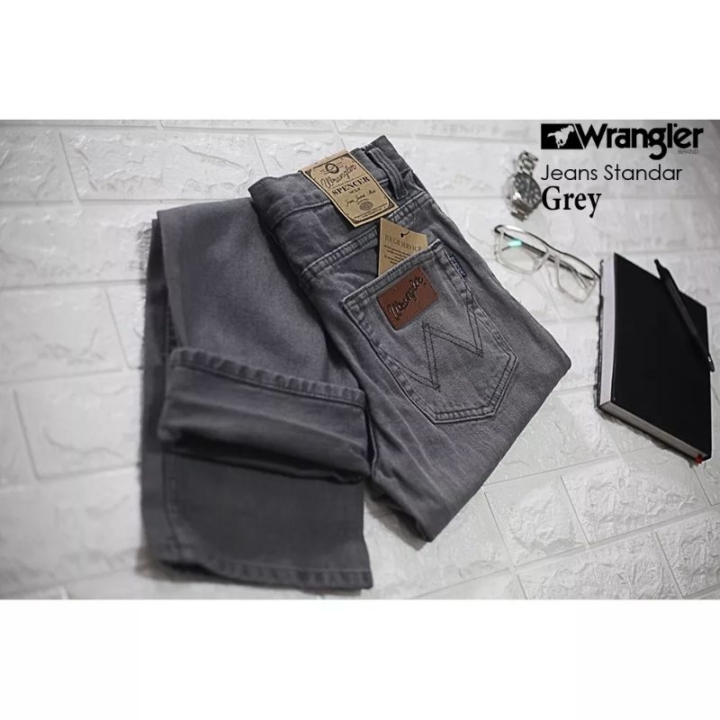 HARGA PROMO!!! Bisa (COD)CELANA PANJANG JEANS Wr3ngl3r STANDAR PRIA reguler fit murah-8