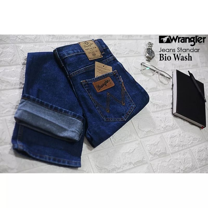 HARGA PROMO!!! Bisa (COD)CELANA PANJANG JEANS Wr3ngl3r STANDAR PRIA reguler fit murah-3