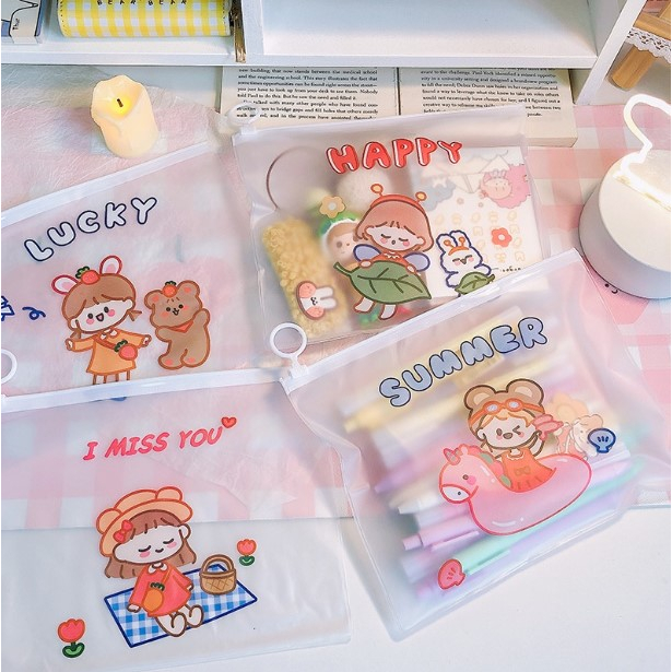 RAK TAS MAKE UP TAS KOSMETIK TRAVEL TRANSPARAN MURAH | ZIPPER DOMPET POUCH KECIL LUCU BESAR WASHBAG 