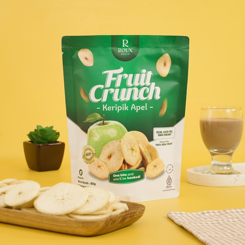 

Forcysn Roux Fruit Crunch Keripik Buah Apel Premium 50G Enak Sehat Healthy Snack Manis Tanpa Gula