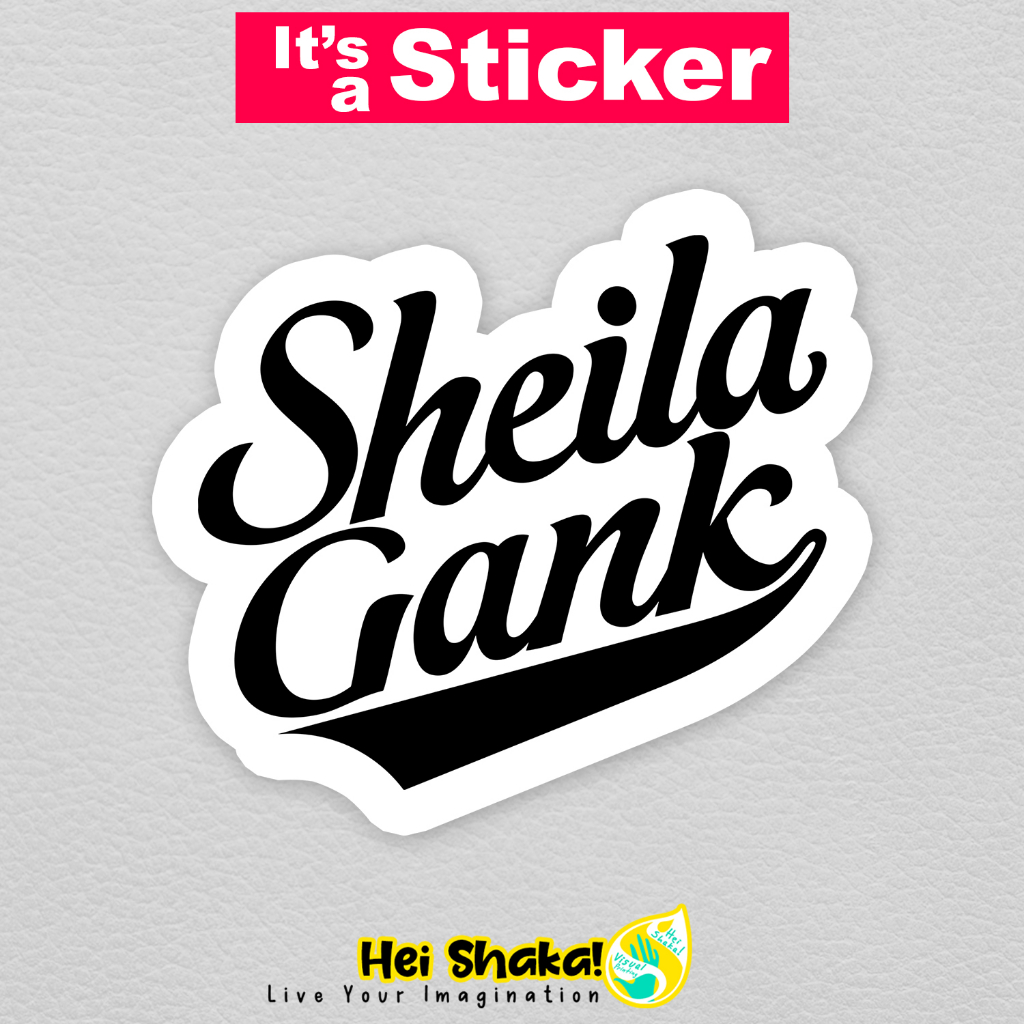 

Stiker SHEILA GANK Sheila on 7 SO7 Fans Sticker Musik Band Vinyl Anti Air