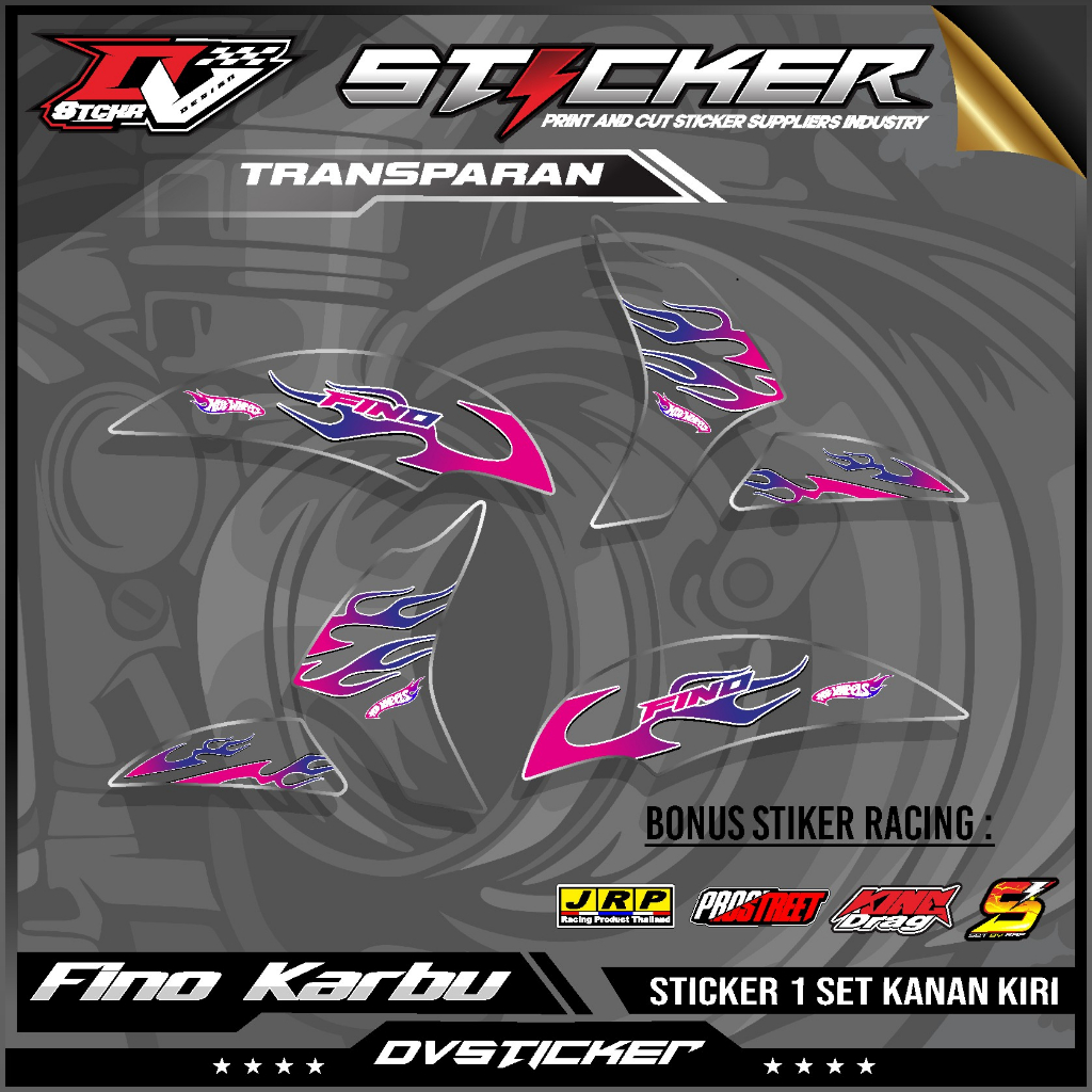 STICKER TRANSPARAN API FINO KARBU-STRIPING TRANSPARAN FINO KARBU