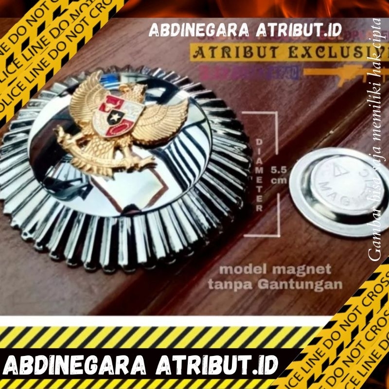 Tanda Jabatan Camat Magnet Mirror Mewah Terbaru Best Seller