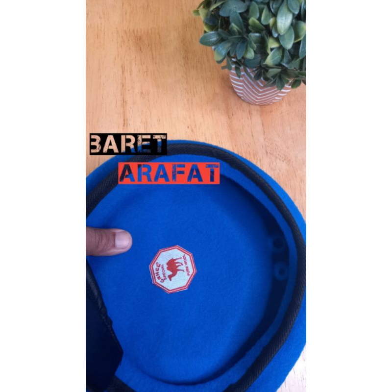 Topi baret camel biru Polairud