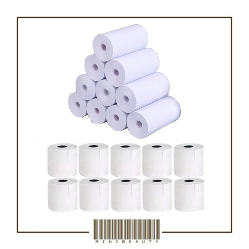 

label sticker kertas thermal uk 58mm x 5m countinous roll nyambung