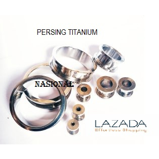 persing telinga/piercing plug besi/persing titanium/expander telinga