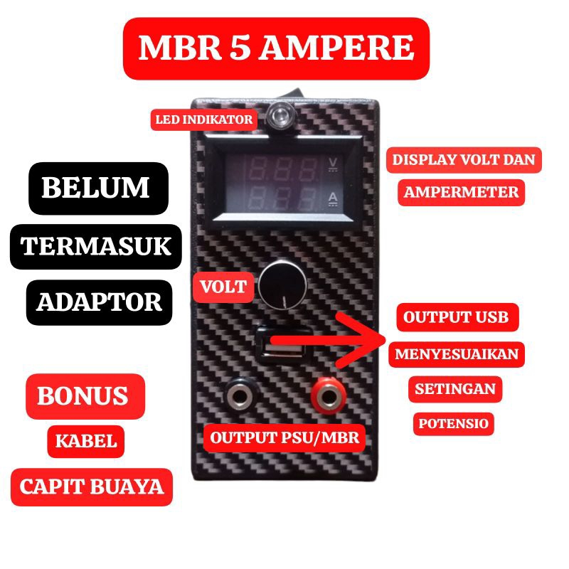 Mbr 5 Ampere Penghancur Short Circuit Belum Termasuk Adaptor