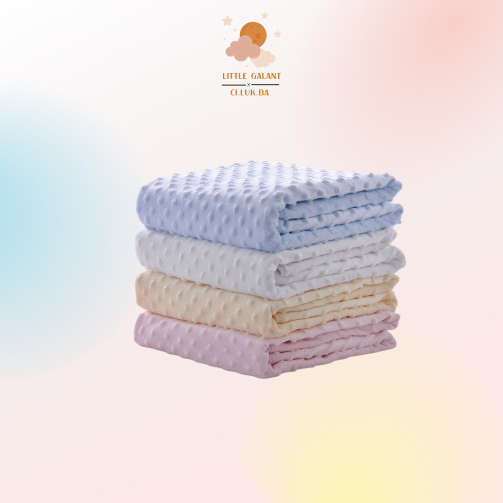 Selimut dot minky baby