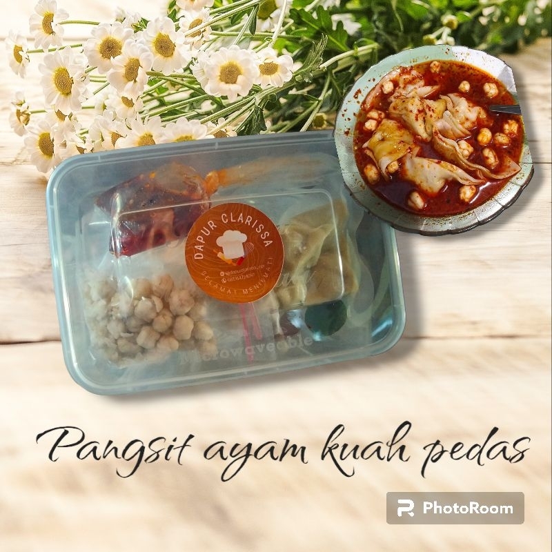 

pangsit ayam kuah pedas