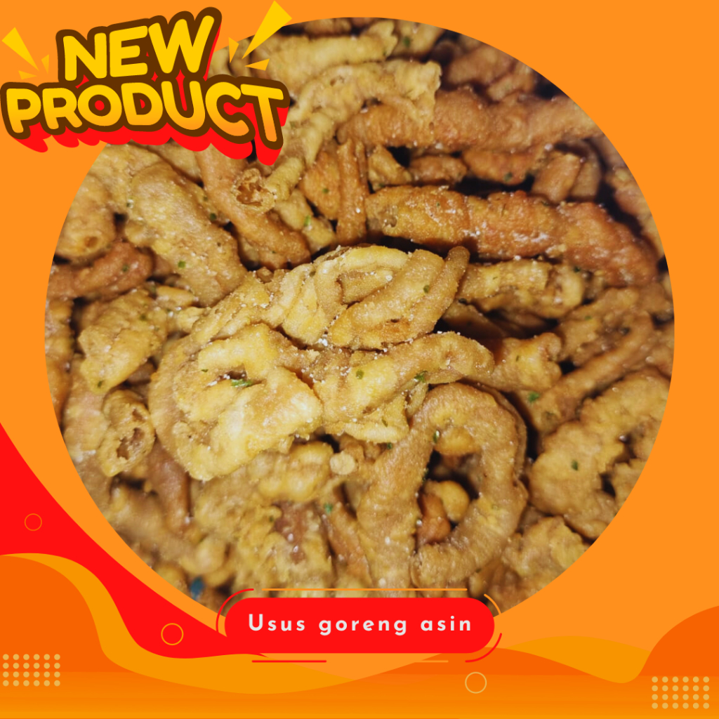 USUS KRISPY ASIN 250 GRAM POUCH - USUS GORENG - USUS GORENG ASIN - USUS GORENG MURAH - SNACK MURAH -